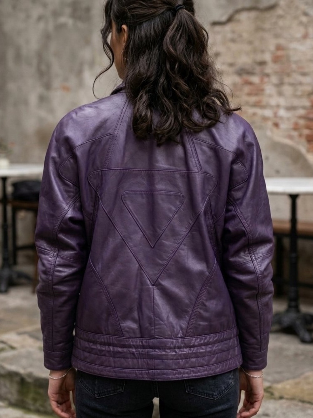Vintage THE LEATHER RANCH Purple Leather Jacket
Large